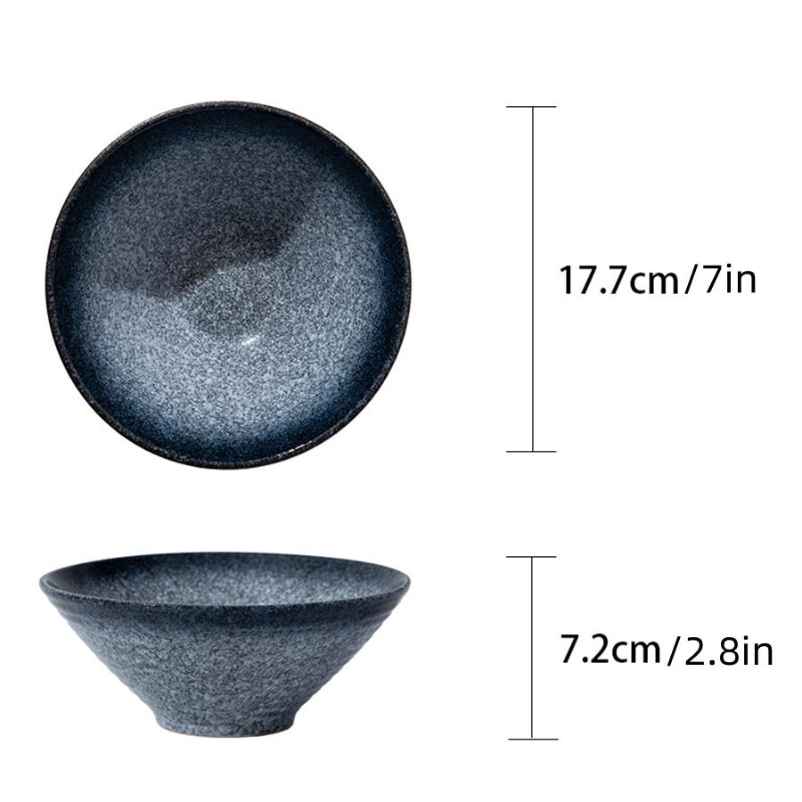 

Керамическая миска для рамена Ретро керамическая миска Суповая миска Салатники Десертные миски Миски для сашими Подглазурная роспись Ресторанная посуда