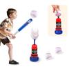 Children'S Baseball Rack Throwing Ball Practice Scoring Game Cloth Target Automatic Launch Indoor Outdoor Sports Toys