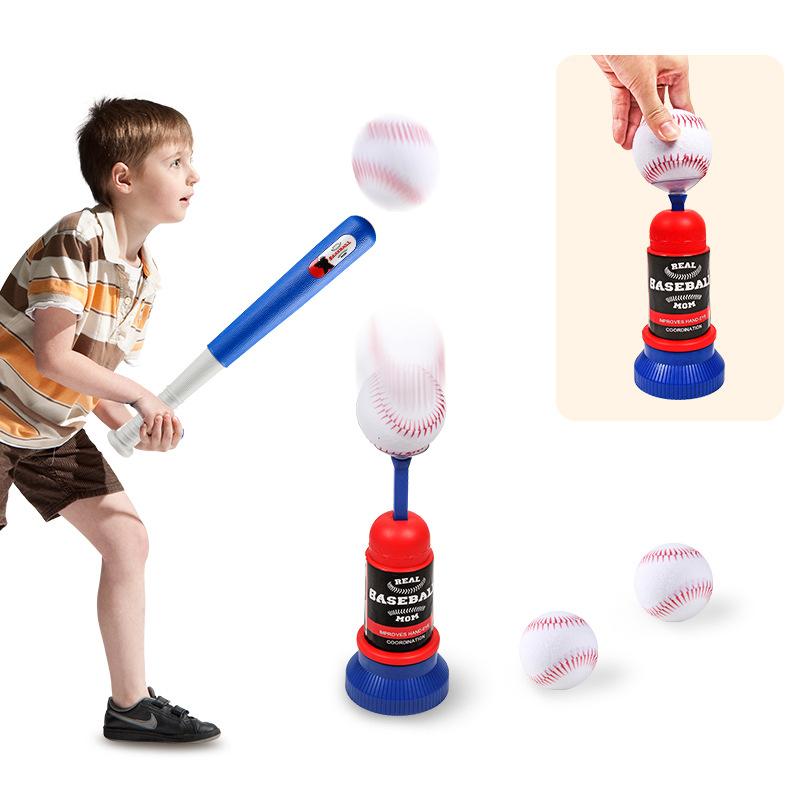 Children'S Baseball Rack Throwing Ball Practice Scoring Game Cloth Target Automatic Launch Indoor Outdoor Sports Toys