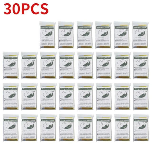 Outdoor Notfall Gold-Silber Überlebensdecke Wasserdicht Erste Hilfe Rettungsvorhang Folie Thermische Militärdecke 130X210Cm