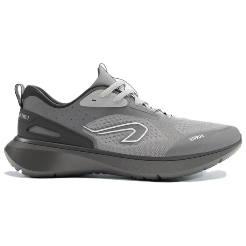 DECATHLON JF190.1 Comfortable and simple shock-absorbing wear-resistant breathable low-top running shoes Men's grey
