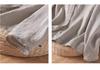 Autumn 2025 Cotton Linen Ruffle Trim Retro Long Sleeve Blouse
