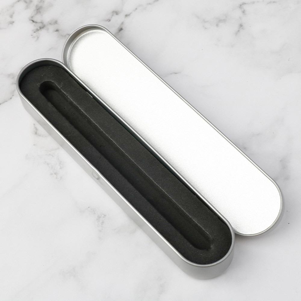 Rectangular Pen Box with Sponge Lining Pencil Case Portable Tin Box  Home Storage