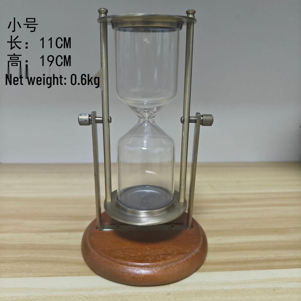 Creative Retro Hourglass Toothbrush Timer with Flowing Sand