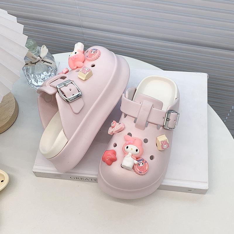 Adorable Cartoon Clog Shoes for Kids - New 2026 Closed-Toe Thick-Soled Slippers & Beach Sandals for Medium To Older Children