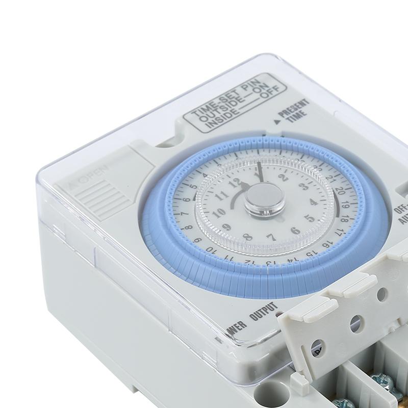 Electrical Mechanical Timer Switch Analog Dial Timers 24hours 7days 15A 20A Din Rail Weekly Programmable Timer Controller