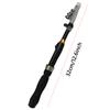 1.3-2.3m Mini Travel Rod Lightweight Compact Design Portable Collapsible Fishing Pole Super Short for Saltwater and Freshwater
