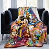 1pc, Mickey and Minnie (3) Home Decor Blanket: A Cozy Flannel Throw for Bedroom, Living Room, Travel, Camping, Car, Beach, Office Naps, Perfect Gift f