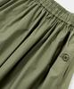 COLUMBIA UNIVERSITY All-Round Pleats Cotton Long Skirts Khaki