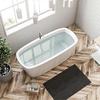 Kongqtee Bathtub Mat Non Slip  100 x 40 CM Non Slip Bath Mat  Easy Clean Non Slip Shower Mats  Sturdy Suction Cup Attaching  Comfortable for Feet  Dra
