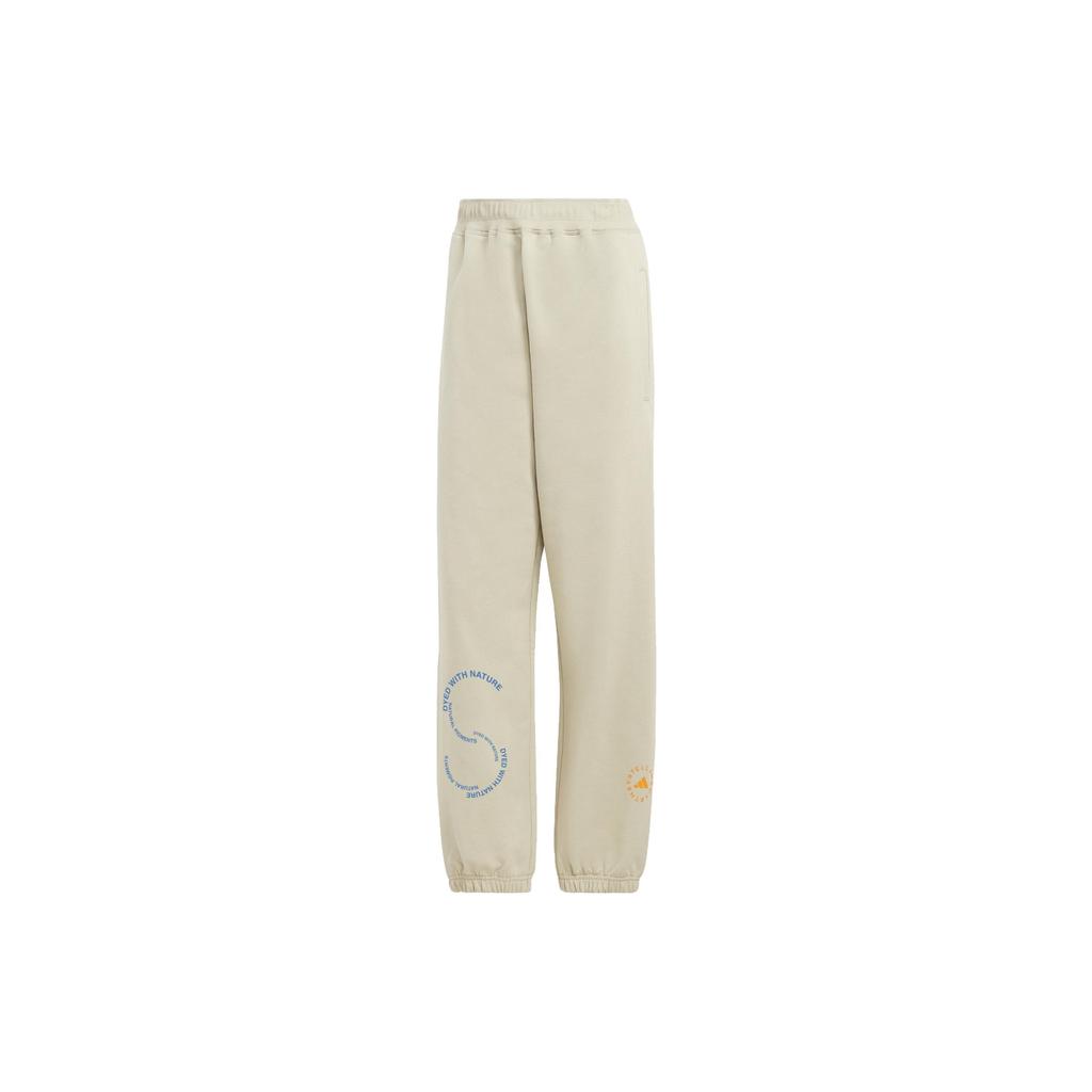 Adidas X Stella McCartney Co-Branded Alphabet Print Elastic Waist Jogger Pants Unisex Bottoms Magic-Yellow-Green IA7722