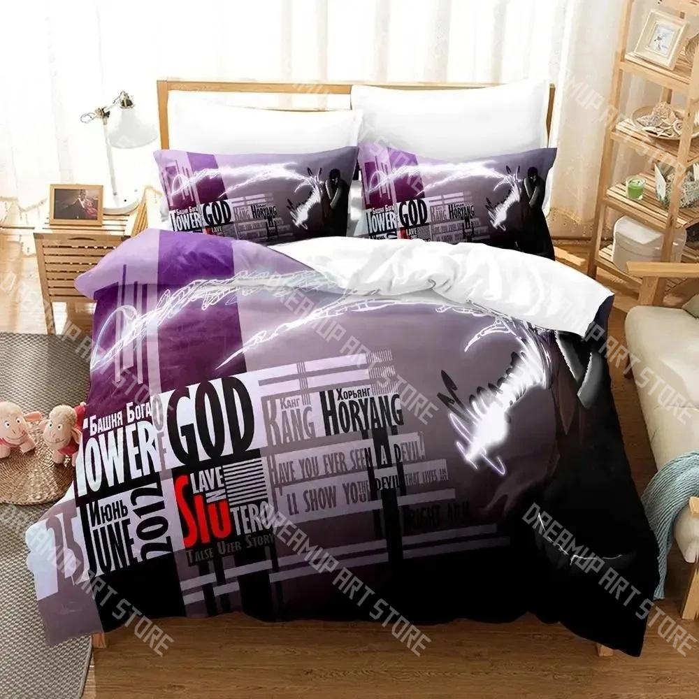 Fashion Tower Of God Game Bedding Set Single Twin Full Queen King Size Bed Set Kids Bedroom Duvetcover Sets Bed Sheet Set