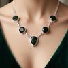 Chrome Diopside Gemstone 925 Sterling Silver Handmade Jewelry Partywear 16-18" For Wife RN-3-15