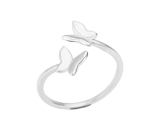 

Кольца-бабочки для женщин, регулируемое кольцо-бабочка для помолвки, свадьбы, ювелирные изделия, подарок resizable