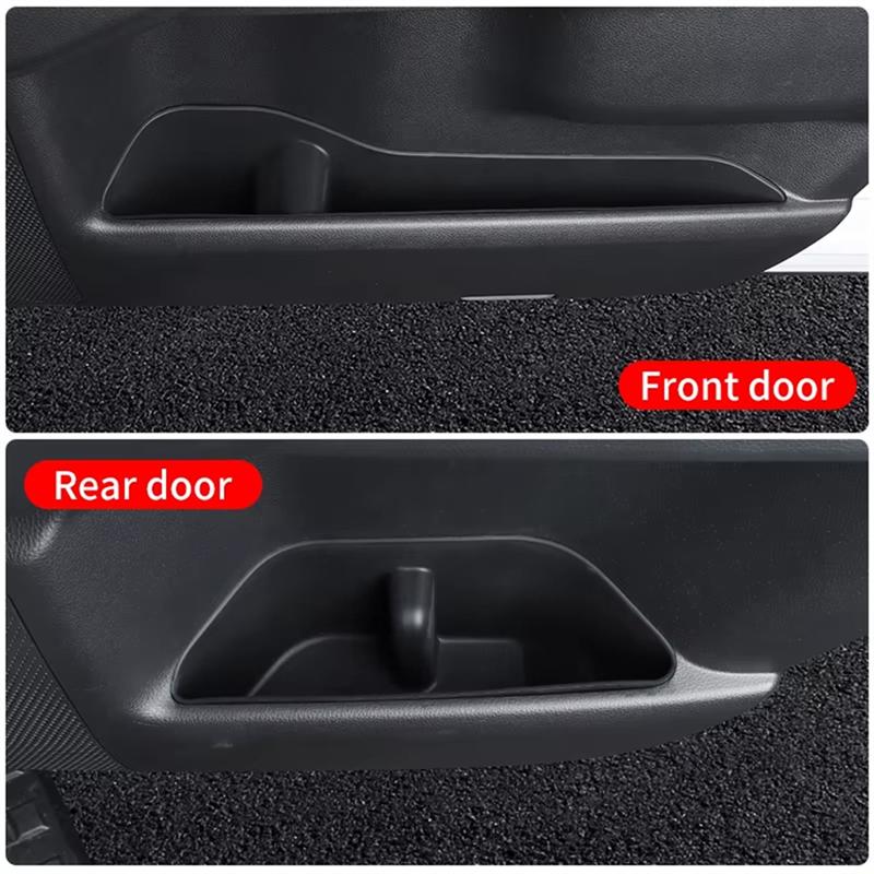 Car Door Storage Slots Silica Gel Pad For Toyota Land Cruiser 250 Prado Lc250 2024 2025 Car Door Storage Box