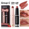 2pcs Fruit Flavor Moisturizing Beauty Makeup Water Lipstick Matte Mist Face Velvet Lip Glaze Sexy Gorgeous Candy Color Lip Makeup