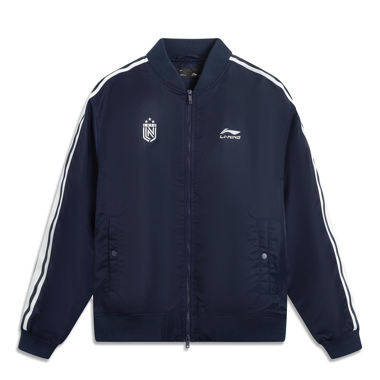 

Li Ning Спортивный стиль жизни Свободная хлопковая куртка с бейсбольным воротником Унисекс куртка AJMV295-2