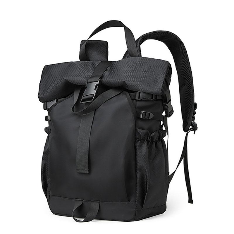 New Men's Backpack Outdoor Travel Waterproof Women's Backpacks Large Capacity Roll-up 15 inch Laptop Bag Hiking Backpack