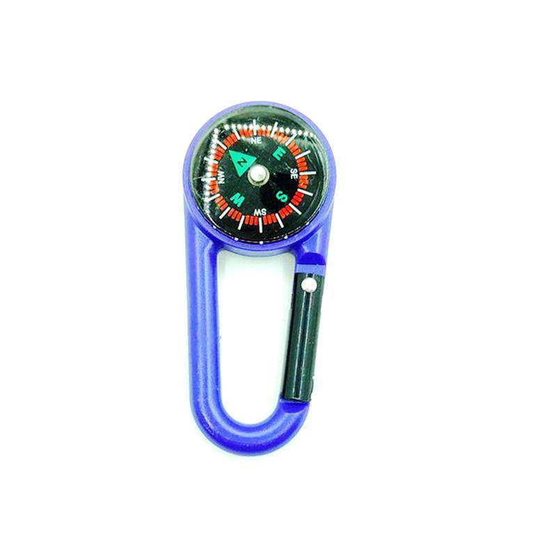 Outdoor Carabiner with Compass Portable Backpack Hook Multifunctional Camping Hiking Survival Key Ring Accessory