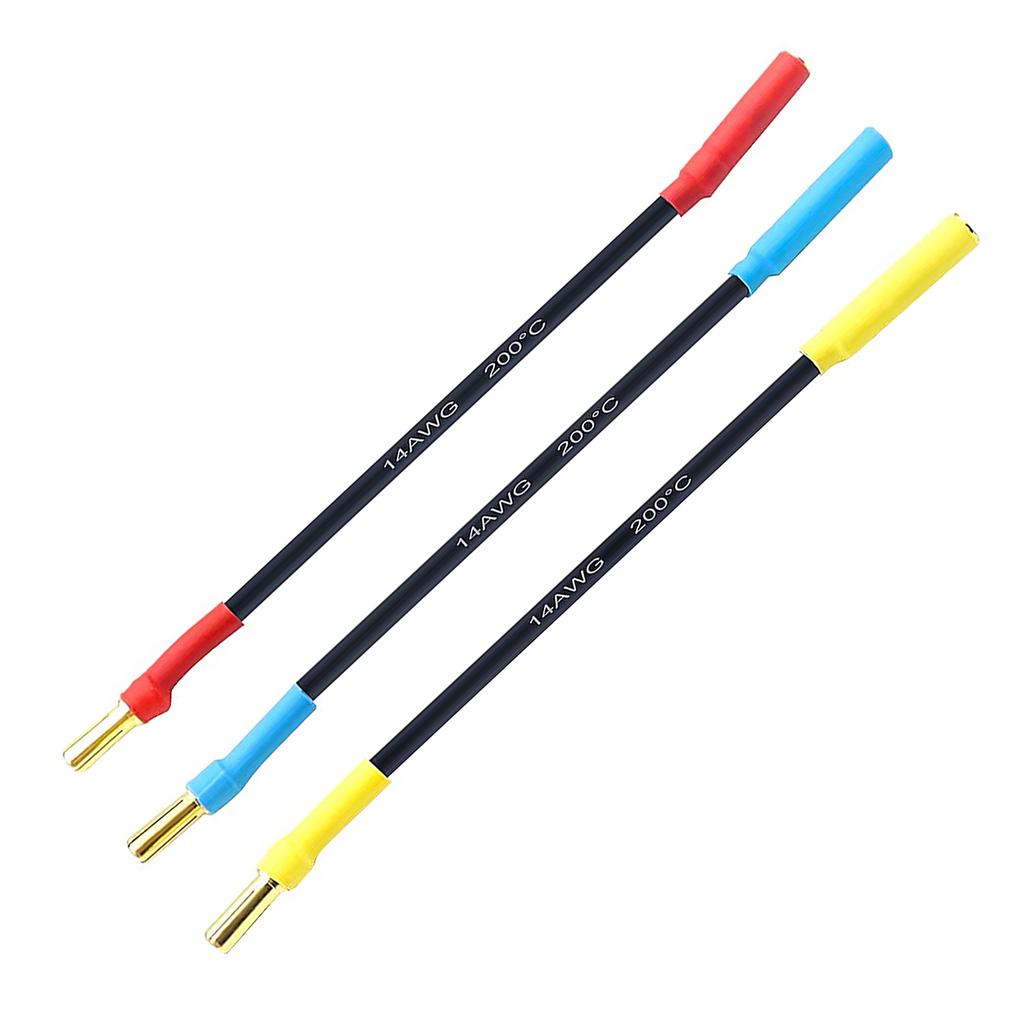 4mm Male To 3.5mm Female Banana Plugs RC Car Boat Parts Silicone Wire Slug Connector Extension Cable for RC Brushless Motor ESC
