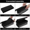 CD Case Holder With Lid And Handle 2 Pcs Nonwoven Transparent Large Capacity Disc Organizer Bag Portable Storage