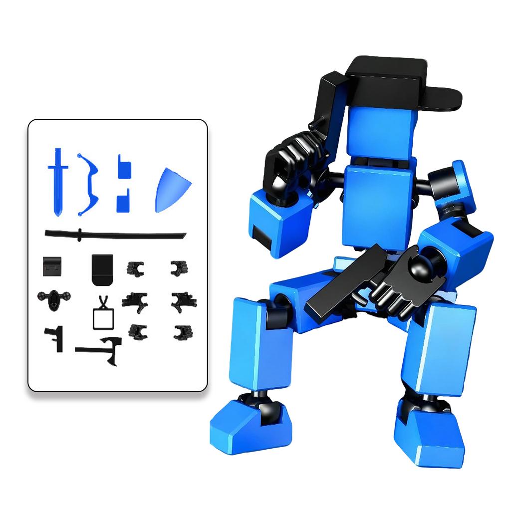 Multi Joint 3d Printed Human Doll, Fully Movable Mechanical Decompression Toy