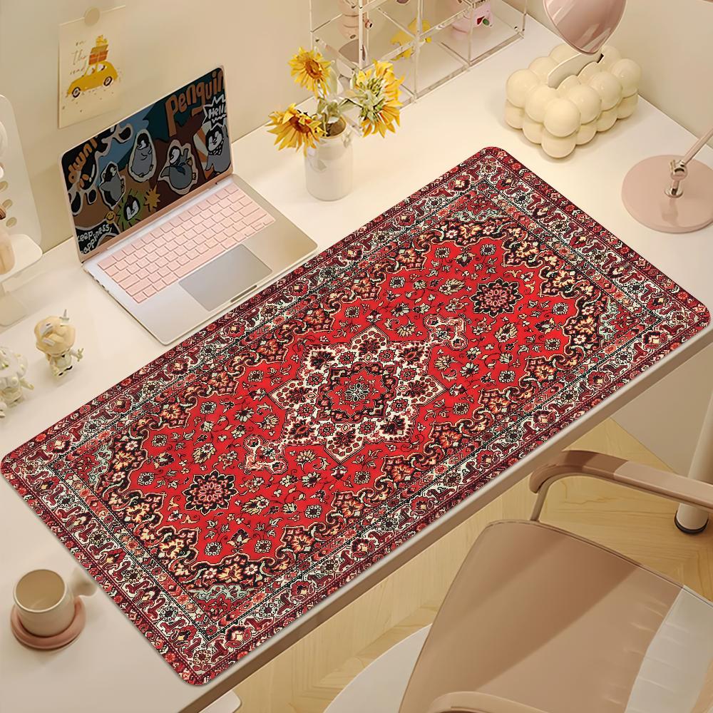 Persian Carpet Mouse Pad Large NonSlip Lockedge Desktop Computer Desk Mat Keyboard Writing Mousepad Office Gamer Student Gifts