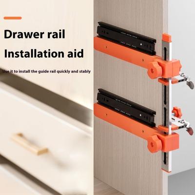 Jig pentru Glisare Sertar cu Clemă Basculantă Design Braț Magnetic Aplicație Largă Instalare Rapidă Precisă Instrument Jig de Precizie pentru Sertar de Dulap