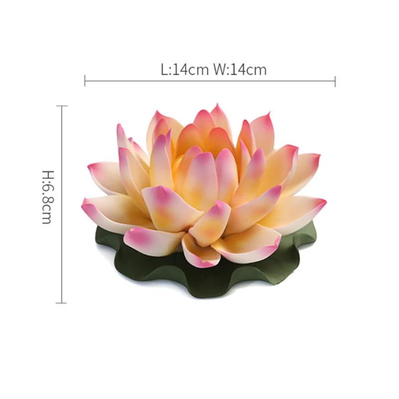 Y Ceramic Lotus Handicraft Incense Burner for Stick Incense Sandalwood Lavender Incense Holder Home Decoration Desktop Ornament