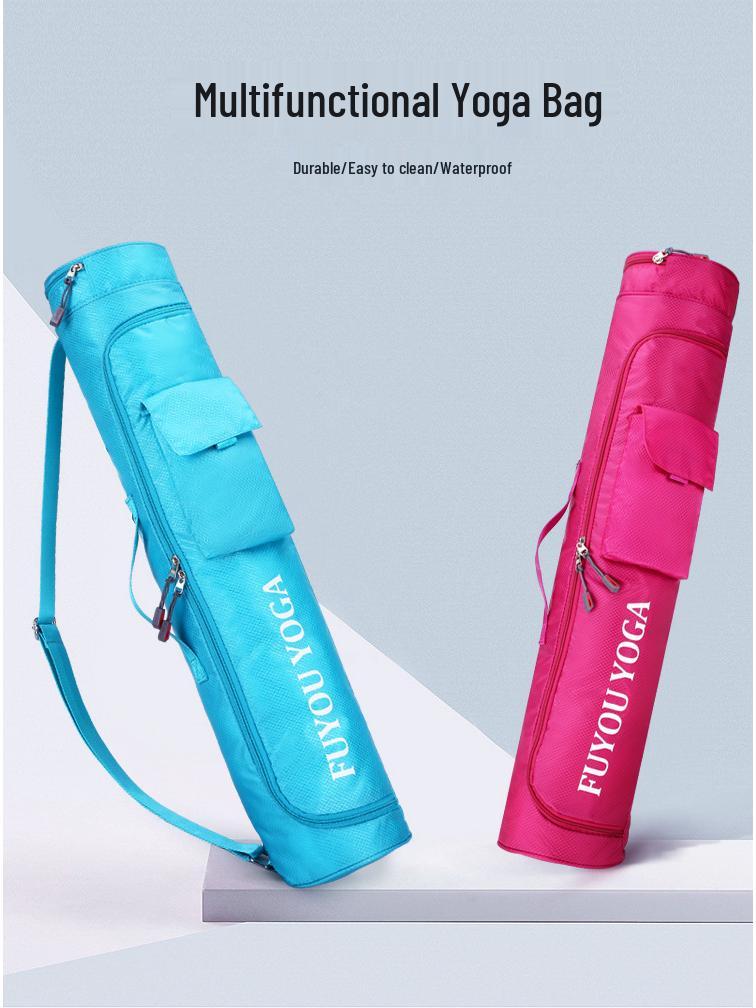 Multifunctional Yoga Mat Bag: Spacious, Wear-Resistant, Waterproof, Single-Shoulder, Fashionable Outdoor Fitness Backpack.