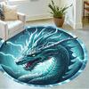 1pc fantasy dragon design rug home carpet non slip office decor gift living room bedroom