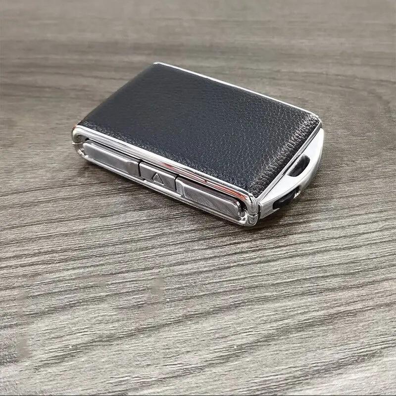 Leather Alloy Car Key Fob Case Cover Remote Keychain For Volvo XC90 XC60 S90 V90