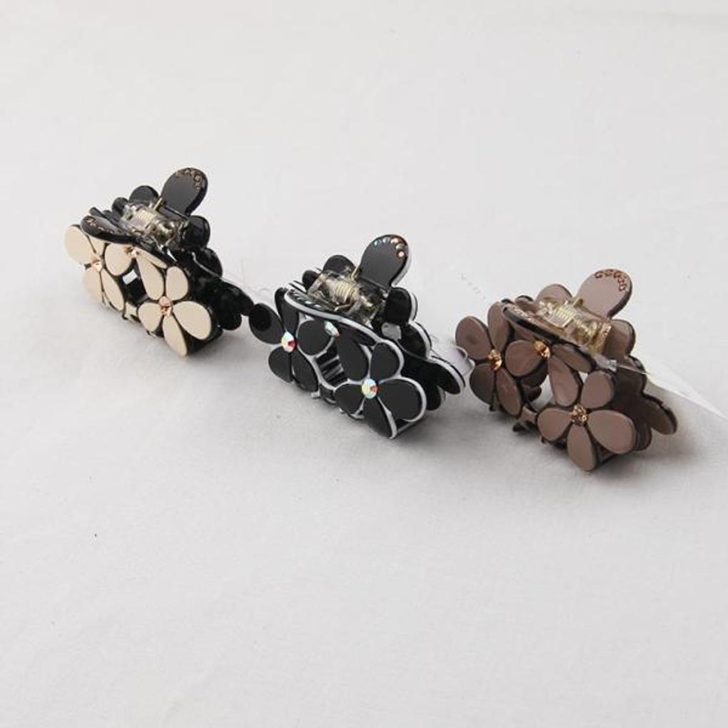 Atria Akryl Halvt Huvud Blomma Klämma OSHHPIN0007