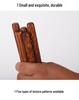 Ceramic Tools: Wooden Textured Clay Roller Set with 5 Patterned Styles for Clay Sculpture.