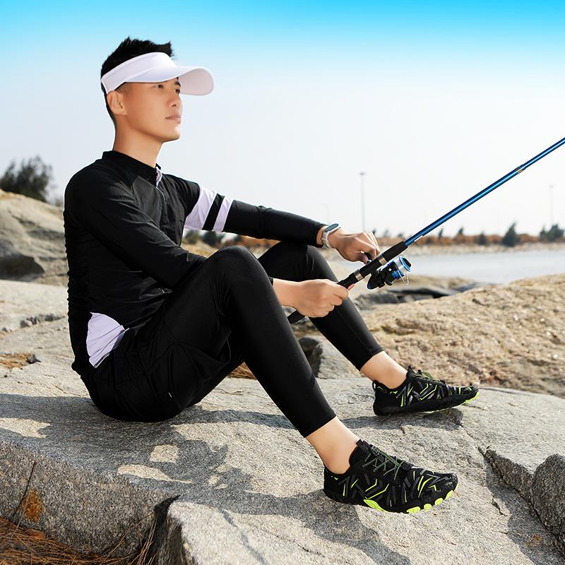 Seaside Aqua Shoes Quick Dry Beach Wading Sneakers Non-slip Comfort Barefoot Water Sports Footwear for Surfing Fishing Canyoning