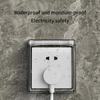 Universal 86 Type Wall Socket Waterproof Box Transparent Plate Home Switch Protection Cover Outdoor Socket Box Cover Protector
