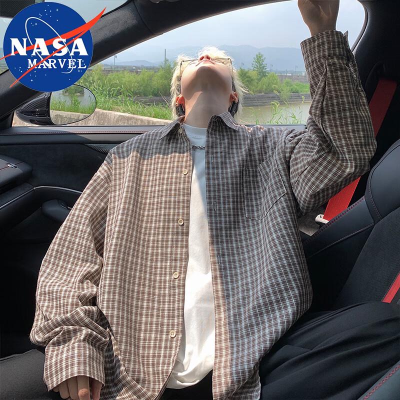 

NASA MARVEL Men s Long Sleeve Casual Collared Shirt 4XL