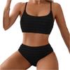 Women's Two-Piece Bikini Set Split Sling Swimsuit