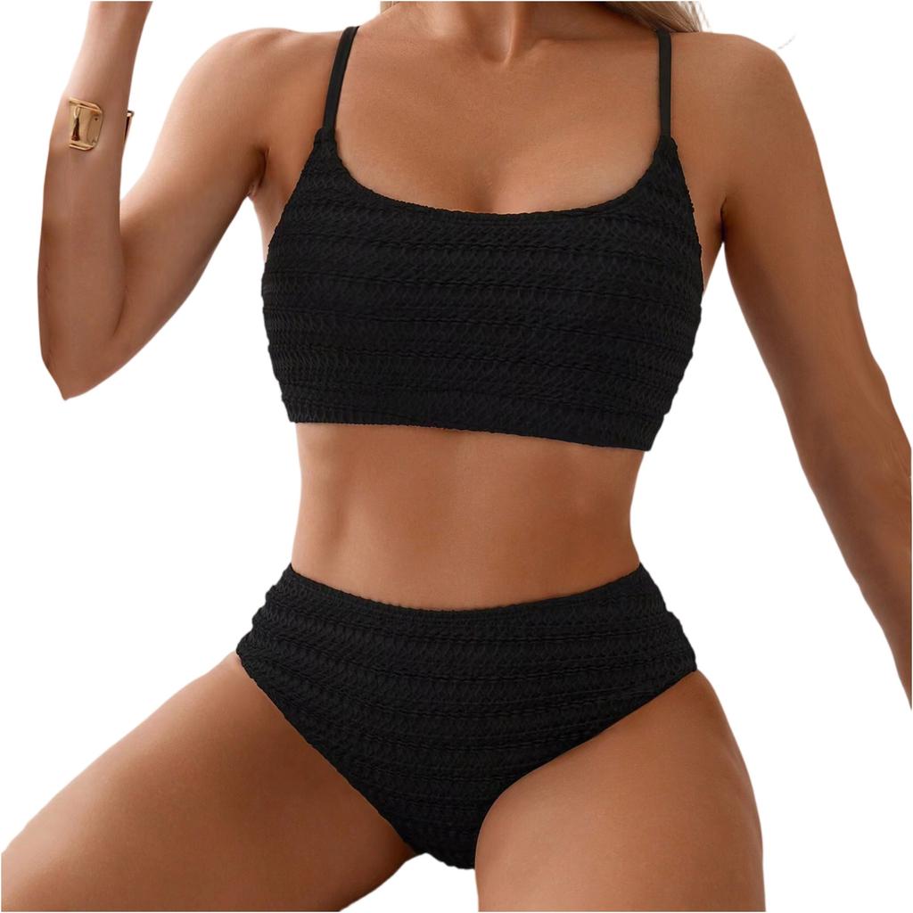 Women's Two-Piece Bikini Set Split Sling Swimsuit