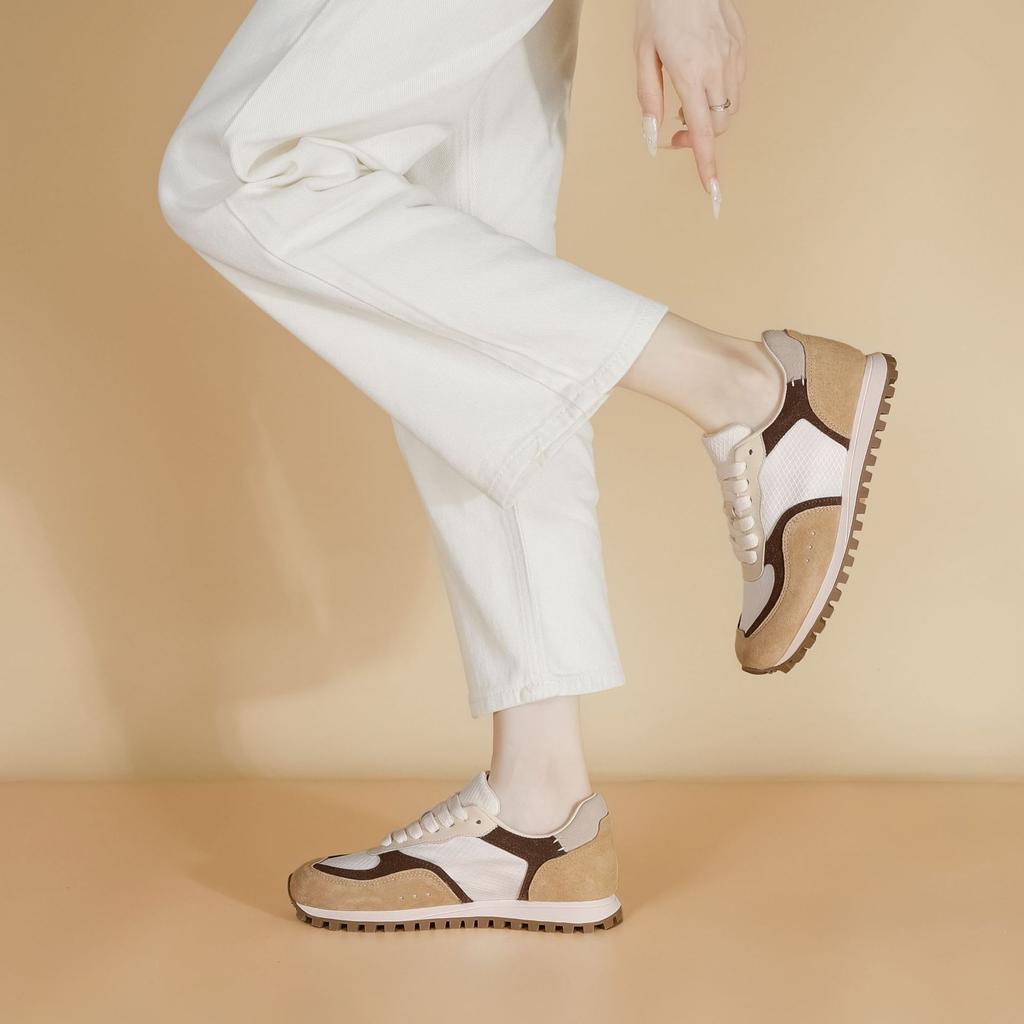 Internet celebrities with the same fashion platform dad shoes women's comfortable platform sneakers front lace-up wear heightening casual women's shoe