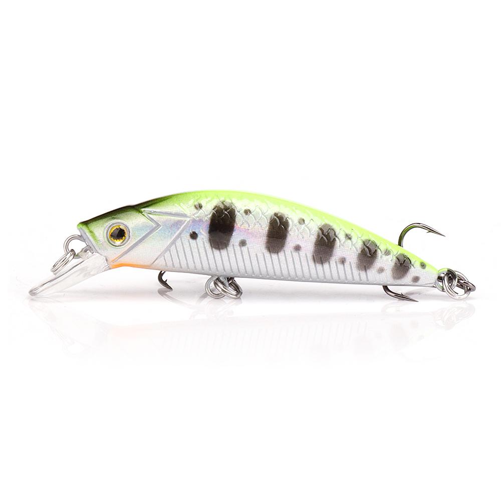 60mm 5.5g Sinking Minnow Lure For Fishing Crankbait Silent Black Minnow Wobblers For Pike Artificial Bait Fishing Tackle