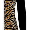 Comfortable trend casual elegant style painting leopard print element printing pattern women's clothing garden collar zipper long sleeve