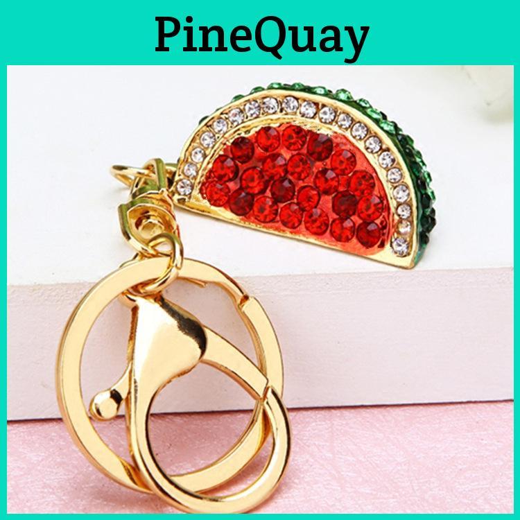 Stylish Watermelon Key Chain Charm In Vibrant Colors Ideal For Celebrations And Events