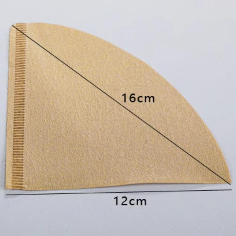 Hârtie de filtru de cafea Suport de unică folosință Filtre de con de turnare Fibre naturale de bambus 100 buc pentru prepararea cafelei Barista