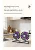 Multi-functional Dual-Head Oscillating Night Light & Silent Desktop Fan