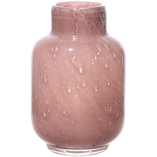 FOYER Purple Glass Flower Vase, 16cm H X 10.5cm W, 2c00001PR