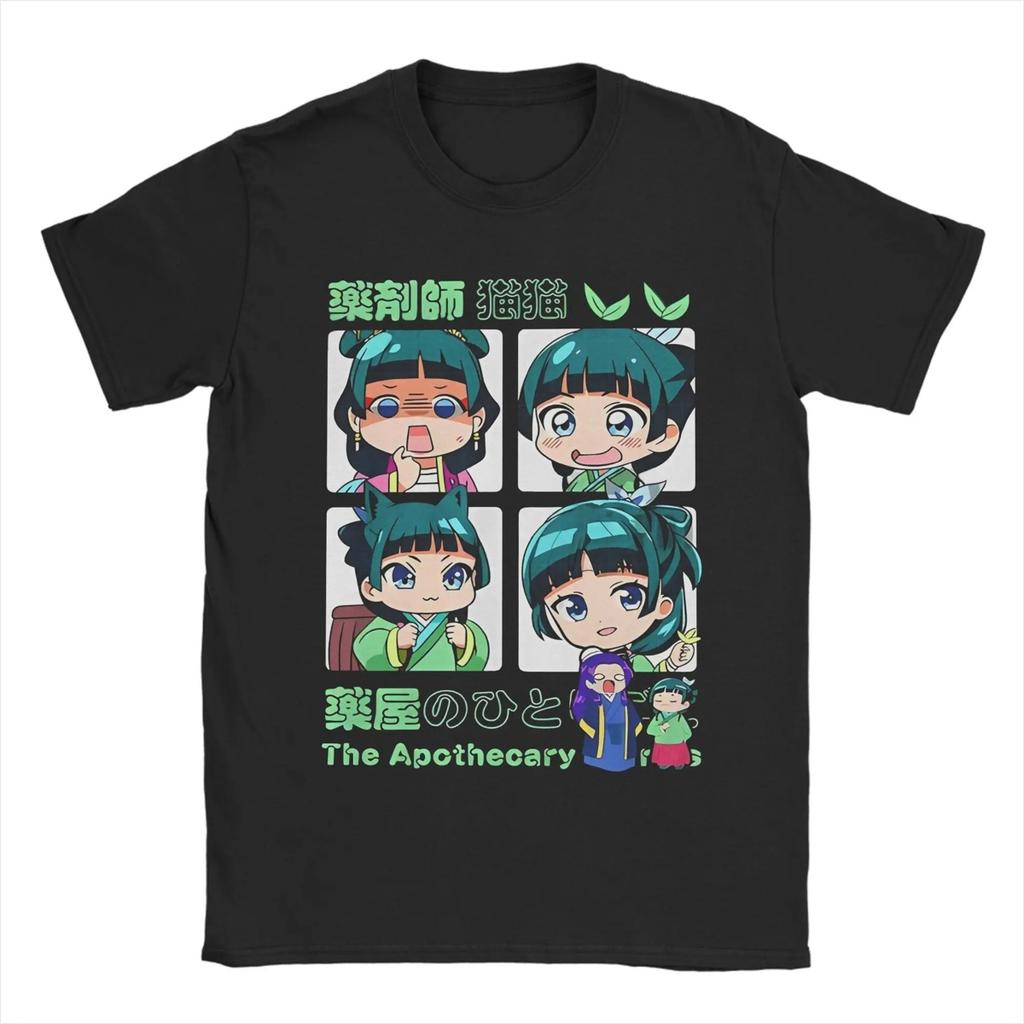 Maomao The Apothecary Diaries T-shirts Män Manga Anime Vintage 100% Bomull T-shirt O-hals Kortärmad T-shirt Tryckt merchandise