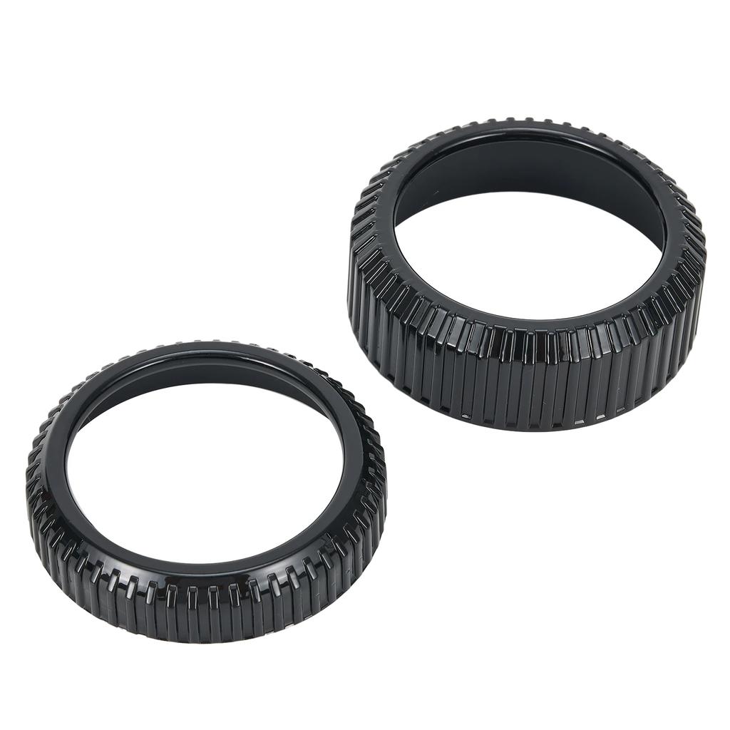 Enhance Your For Mustang For Mach E 2025 2025 with 2PCS Volume Control Knob Metal Cover Set Designed for Durability