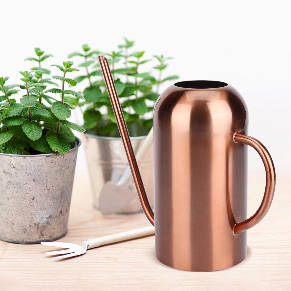 1.5L Stainless Steel Watering Can Sprinkle Pot   Mouth Garden Flowers Plants Flower Tool