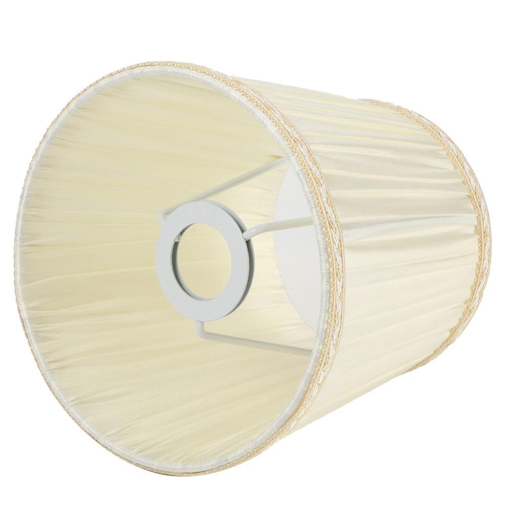 6PCS Beige Color Lamp Cover Cloth Pleated Lamp Shades Decorative Small Lamp Shade  Wall Sconces